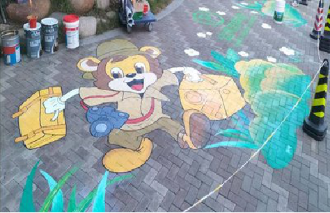 庐江夏季画地面彩绘会遇到的问题