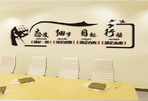 庐江企业文化墙主要展示什么？