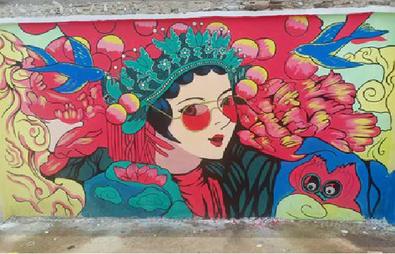 庐江墙体彩绘-网红墙