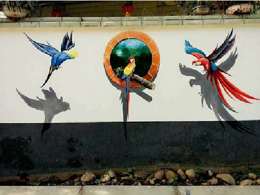 庐江视觉错位-3D墙绘设计