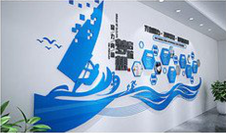 庐江海浪主题文化墙如何设计？