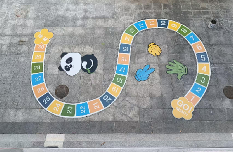 庐江地面游戏彩绘