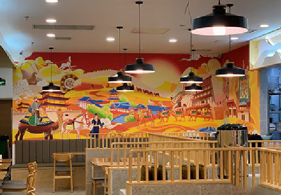 庐江商业空间彩绘介绍。