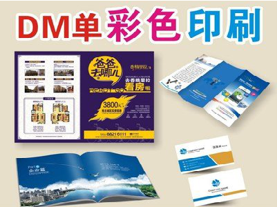庐江单页印刷，色彩搭配简单。